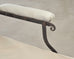 Late 19th C. French Campaign Style Iron Bronze Chaise Longue