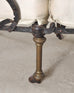 Late 19th C. French Campaign Style Iron Bronze Chaise Longue