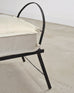 Late 19th C. French Campaign Style Iron Bronze Chaise Longue