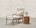 Late 19th C. French Campaign Style Iron Bronze Chaise Longue