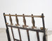 Late 19th C. French Campaign Style Iron Bronze Chaise Longue