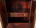 Chinese Red Lacquer Cabinet with Display Shelf