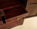 Chinese Red Lacquer Cabinet with Display Shelf