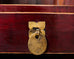 Chinese Red Lacquer Cabinet with Display Shelf