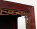 Chinese Red Lacquer Cabinet with Display Shelf