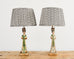 Pair of Chinese Tang Dynasty Style Figural Pottery Table Lamps