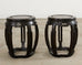 Pair of Chinese Export Hardwood Garden Stools or Drink Tables