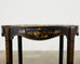 19th Century English Chinoiserie Revival Lacquered Drinks Table