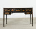 English George III Style Chinoiserie Decorated Lacquer Desk
