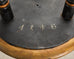 20th C. English Chinoiserie Ebonized Gilt Tripod Drinks Table