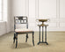 20th C. English Chinoiserie Ebonized Gilt Tripod Drinks Table