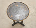 20th C. English Chinoiserie Ebonized Gilt Tripod Drinks Table