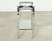 Milo Baughman Style Mid-century Chrome Two Tier Bar Cart