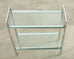 Milo Baughman Style Mid-century Chrome Two Tier Bar Cart