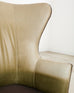 Pair of Midcentury Style Leather Butterfly Wingback Chairs