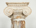 Pair of Distressed Greco-Roman Neoclassical Style Ionic Columns