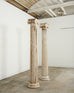 Pair of Distressed Greco-Roman Neoclassical Style Ionic Columns