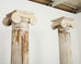 Pair of Distressed Greco-Roman Neoclassical Style Ionic Columns