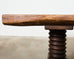 Monumental Charles Dudouyt Attributed French Oak Corkscrew Dining Table