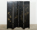 Chinese Export Four Panel Carved Soapstone Coromandel Screen