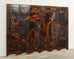 Chinese Export Six Panel Lacquered Coromandel Style Screen