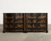 Nancy Corzine Chinoiserie Marble Top Sideboard Dresser Server