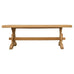 Country French Bleached Oak Farmhouse Trestle Dining Table