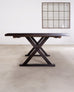 Christian Liaigre Style Ebony Oak Courier Dining Table 9.5 Ft