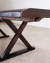 Christian Liaigre Style Ebony Oak Courier Dining Table 9.5 Ft