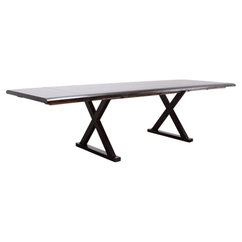 Christian Liaigre Style Ebony Oak Courier Dining Table 9.5 Ft