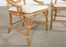 Set of Six Genuine McGuire "Cracked Ice" Rattan Dining Chairs