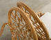 Set of Six Genuine McGuire "Cracked Ice" Rattan Dining Chairs