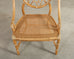 Set of Six Genuine McGuire "Cracked Ice" Rattan Dining Chairs