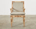 Hendrix Allardyce Neoclassical Venetian Style Painted Library Chair
