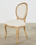 Set of Six Country French Provincial Style Dining Chairs