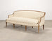 19th C. English Georgian Neoclassical Painted Cabriole Sofa