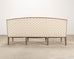 19th C. English Georgian Neoclassical Painted Cabriole Sofa
