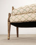 19th C. English Georgian Neoclassical Painted Cabriole Sofa