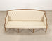19th C. English Georgian Neoclassical Painted Cabriole Sofa