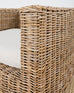 Pair of Michael Taylor Style Organic Modern Rattan Cube Chairs