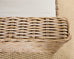 Pair of Michael Taylor Style Organic Modern Rattan Cube Chairs