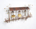 C. Jeré Attrib. Brass Parisian Café Bistro Wall Sculpture