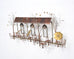 C. Jeré Attrib. Brass Parisian Café Bistro Wall Sculpture