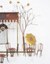 C. Jeré Attrib. Brass Parisian Café Bistro Wall Sculpture