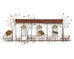 C. Jeré Attrib. Brass Parisian Café Bistro Wall Sculpture