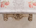Pair of Italian Neoclassical Style Silvered Curule Bench Seats