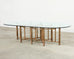 Monumental McGuire Organic Modern Bamboo Oval Dining Table 9 Ft.