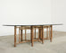 Monumental McGuire Organic Modern Bamboo Oval Dining Table 9 Ft.