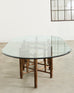 Monumental McGuire Organic Modern Bamboo Oval Dining Table 9 Ft.