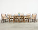Monumental McGuire Organic Modern Bamboo Oval Dining Table 9 Ft.